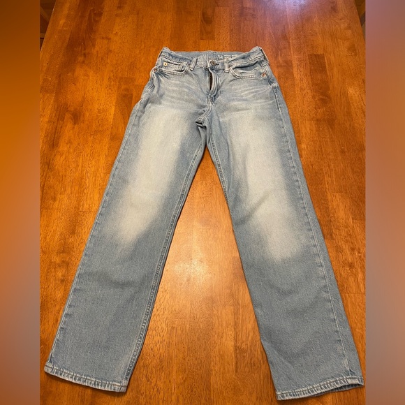 GAP Kids Mid Rise '90s Loose Carpenter Jeans, Size 12, Light Wash - Picture 1 of 3